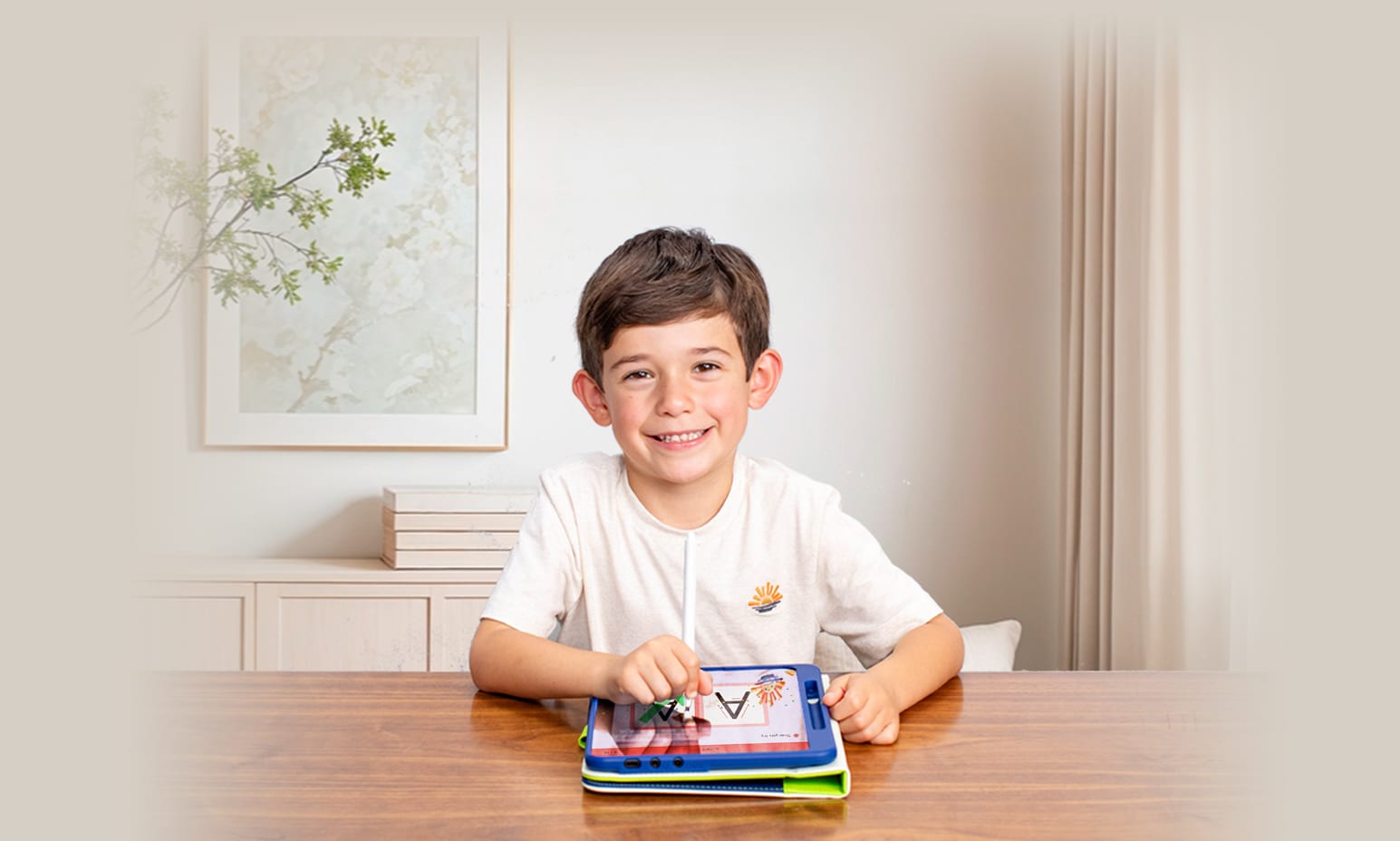 Children using tablet