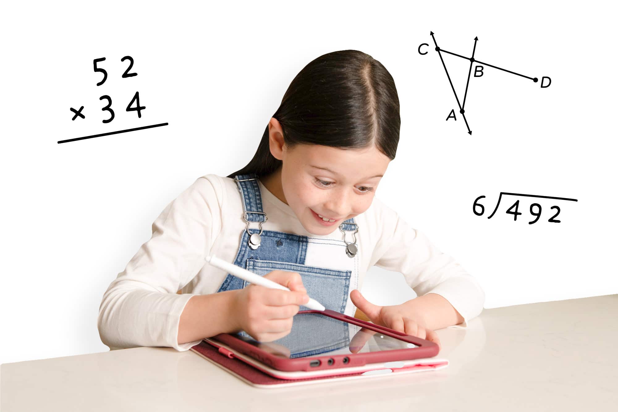 Children learning Grade 4 Math