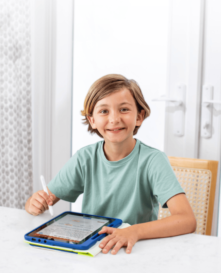 Children using tablet