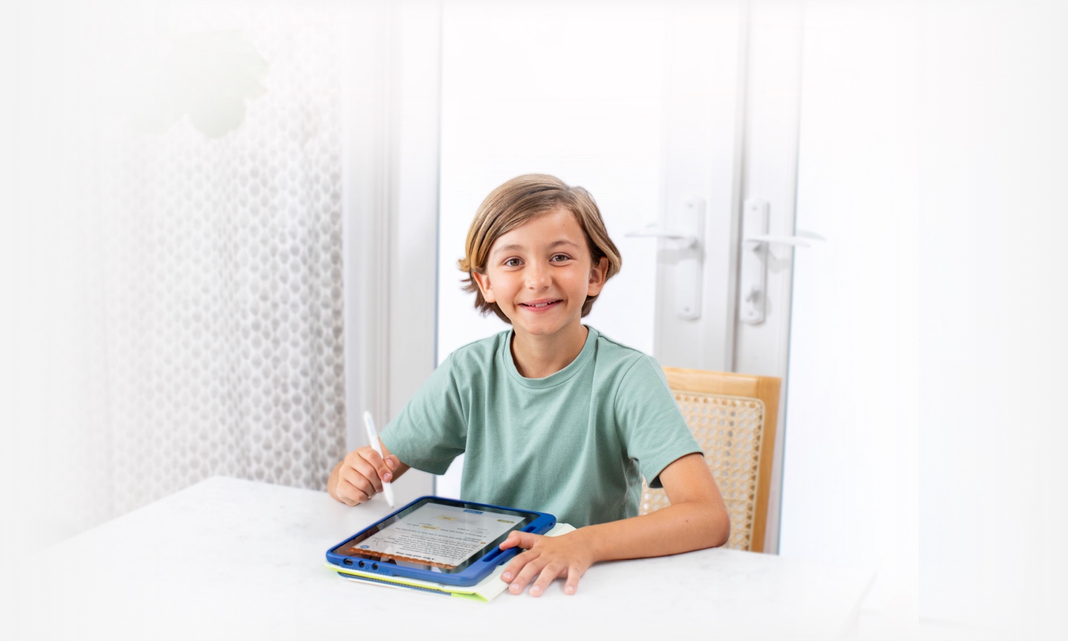 Children using tablet